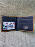 Men's Bifold Ariat Logo Stamped Double Stitch Wallet