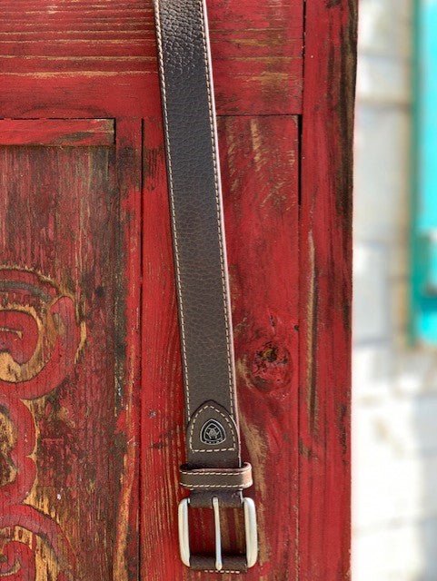Men's Belt brown single stitch - A1037202 - Blair's Western Wear - Marble Falls, TX