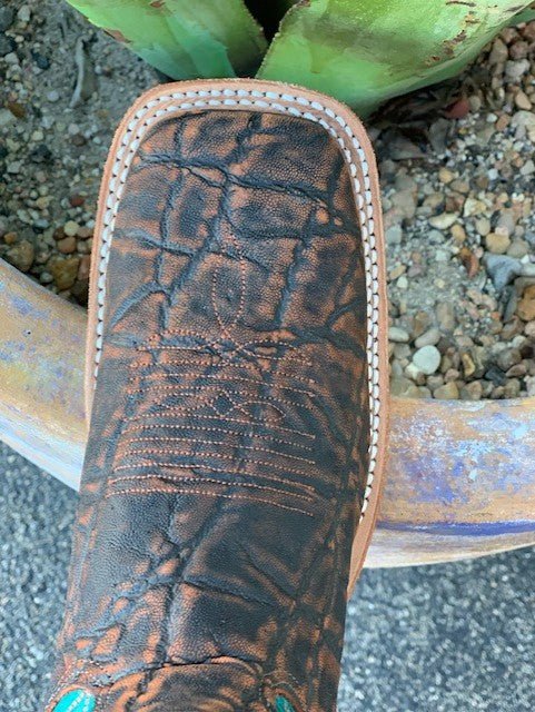 Men's Congo Safari Elephant Hide Western Boot