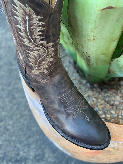 Men's Distressed Goat Hide Western Boot