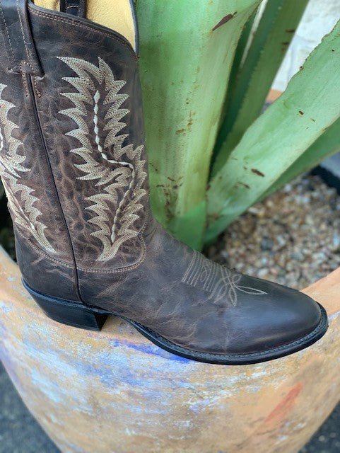 Men's Distressed Goat Hide Western Boot