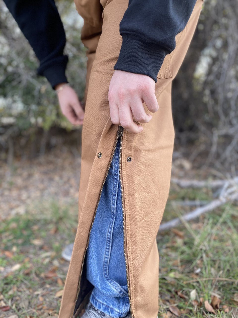 Men's Berne Bib In Tan - B415BD - Blair's Western Wear Marble Falls, TX