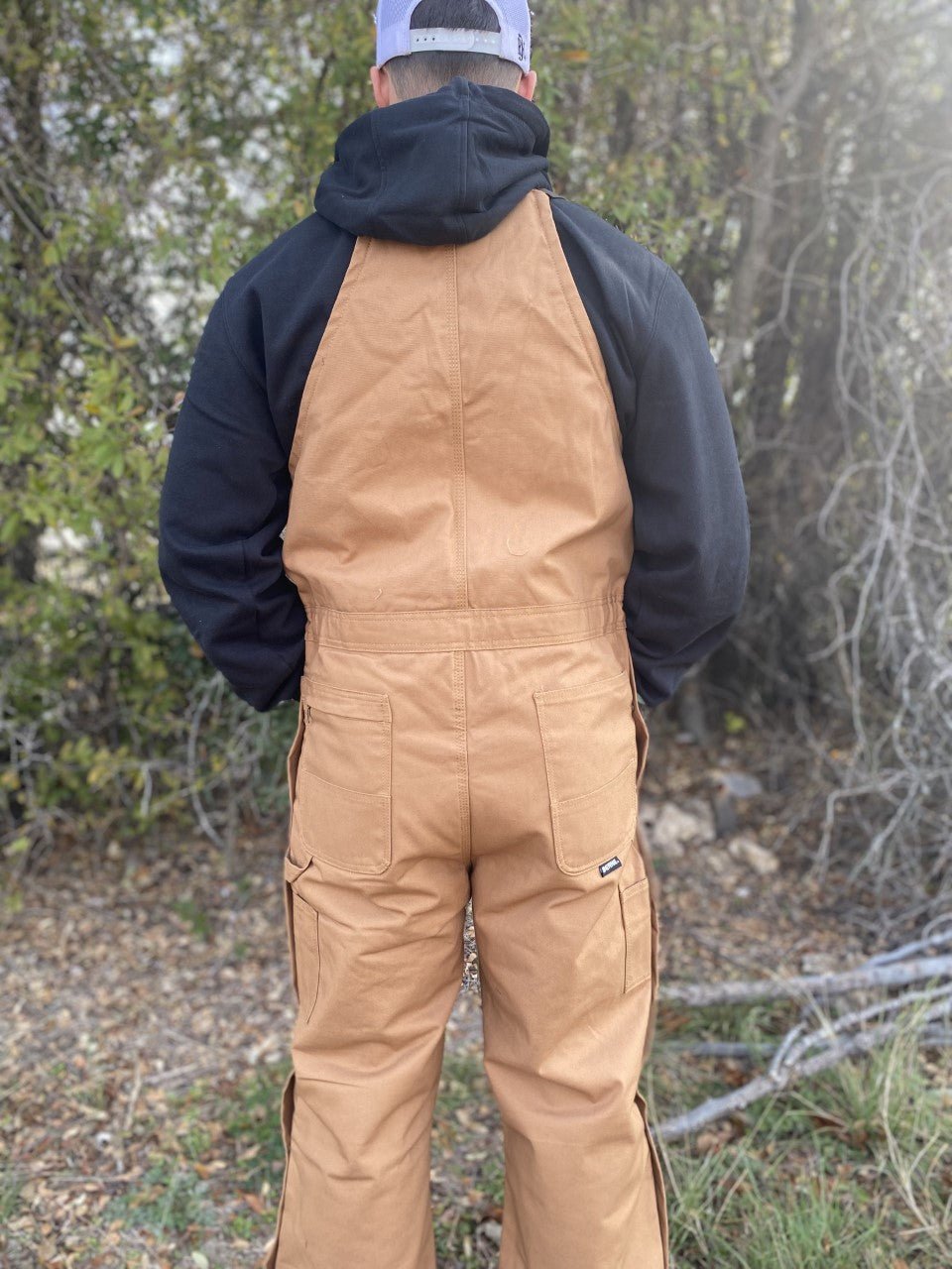 Men's Berne Bib In Tan - B415BD - Blair's Western Wear Marble Falls, TX