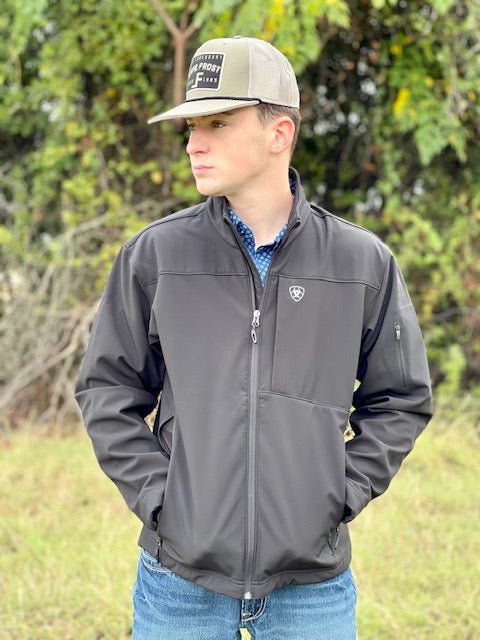 Men's Jacket - 10023329 - Black Ariat Wind and Water Resistant Lightweight - Blair's Western Wear - Marble Falls, TX