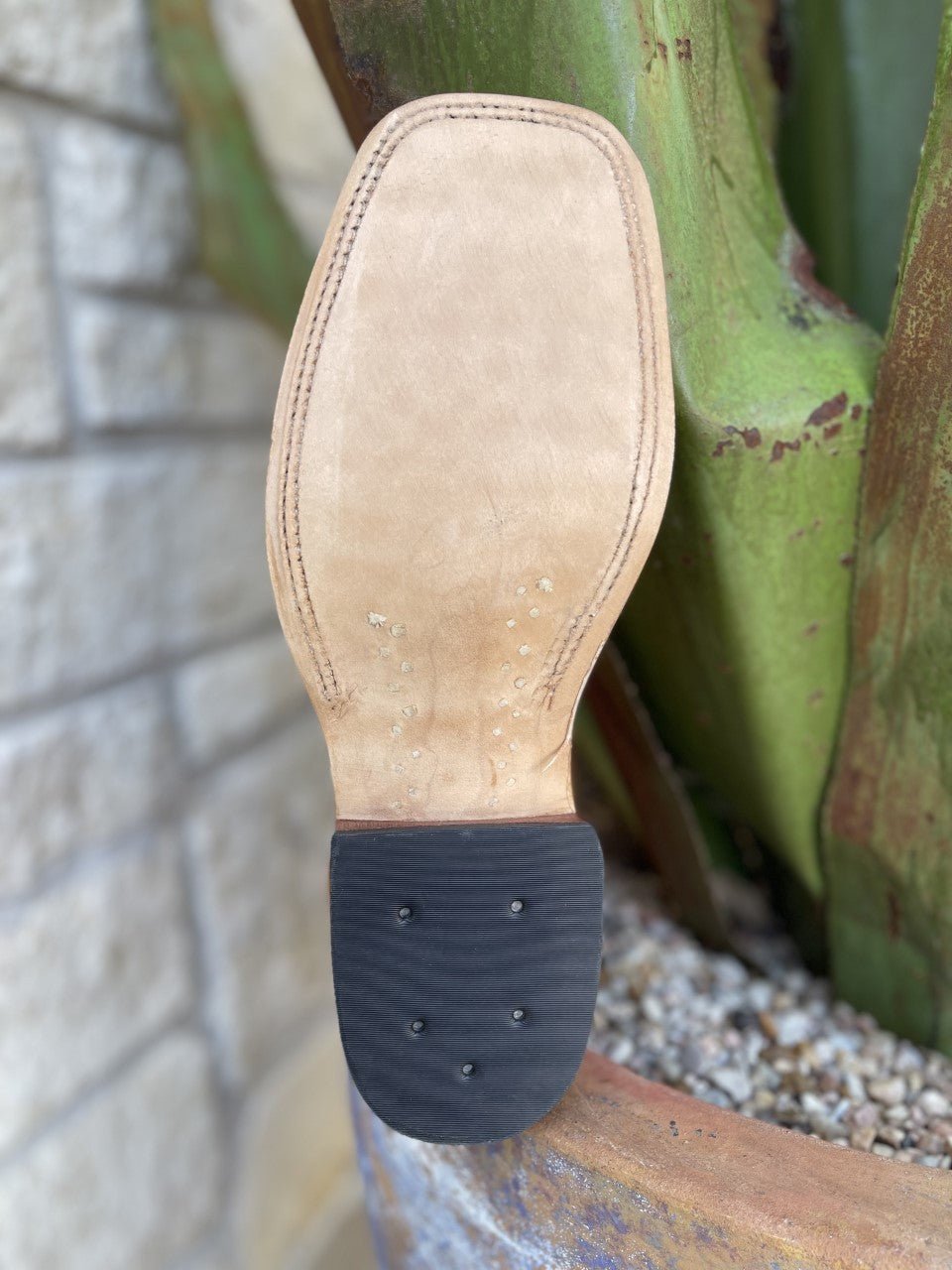 Men's Navajo Bison & Fool's Goat Square Toe Western Boot
