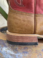 Men's Navajo Bison & Fool's Goat Square Toe Western Boot