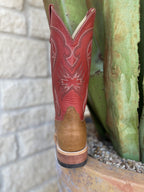 Men's Navajo Bison & Fool's Goat Square Toe Western Boot