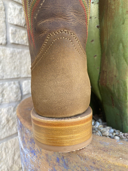 Men's Roughout Square Toe Western Boot
