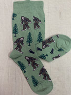 Men's Bigfoot Socks in Green/Brown - SSM1423MOS - Blair's Western Wear Marble Falls, TX 