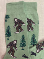 Men's Bigfoot Socks in Green/Brown - SSM1423MOS - Blair's Western Wear Marble Falls, TX