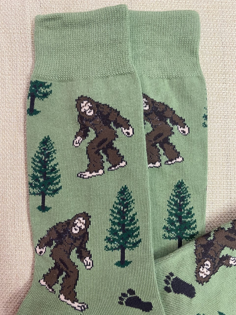 Men's Bigfoot Socks in Green/Brown - SSM1423MOS - Blair's Western Wear Marble Falls, TX