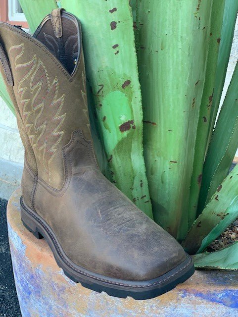 Men's Soft Toe Slip-Resistant Western Work Boot