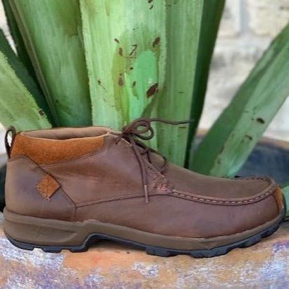 Twisted X Men's Western Brown Moccasin - MHKW002