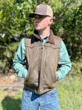 Men's Bomber Leather Vest - CW1807C - Blair's Western Wear Marble Falls, TX 