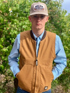 Men's Heavy duty duck work vest v812bd
