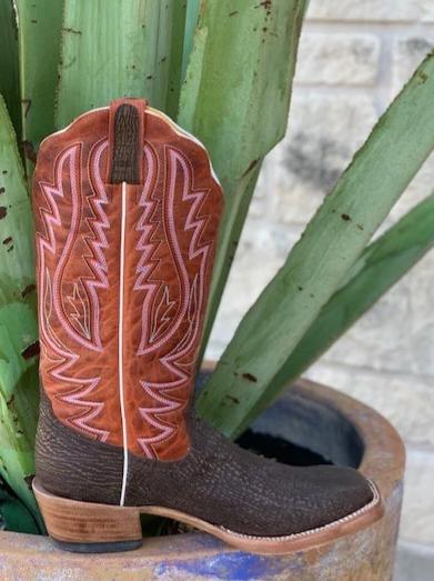 Men's Western Handmade Cowboy boot shark hide by Rod Patrick Bootmakers - 13689