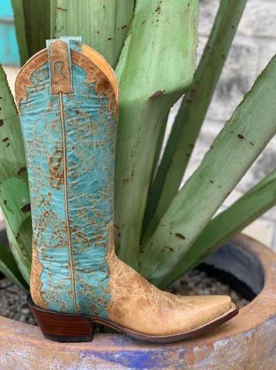 Ladies Handmade Bison Hide Western Cowgirl Boot - 11479