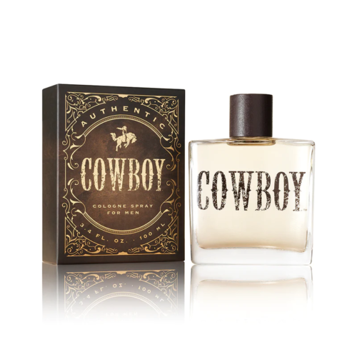 Men's Cowboy Cologne with notes include Juniper, Fresh Moss, Black Pepper, White Pepper, Sage, and Mahogany Woods. - 90092 - Blair's Western Wear in Marble Falls, TX 