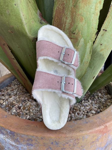 Women's Fur Arizona Sandal in Clay Pink - 1023258 - Blair's Western Wear Marble Falls, TX