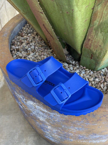 Women's Ultra Blue Arizona Birkenstock Sandal in Waterproof - 1001500 - Blair's Western Wear Marble Falls, TX