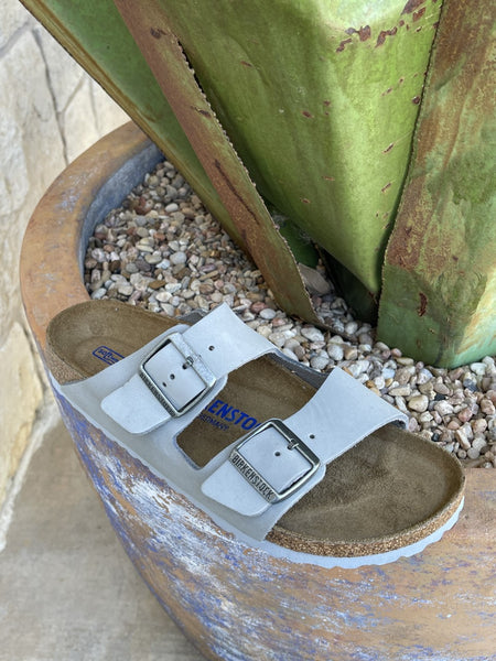 Women's Arizona Birkenstock Sandal in Dove Gray - 1020973 - Blair's Western Wear Marble Falls, TX