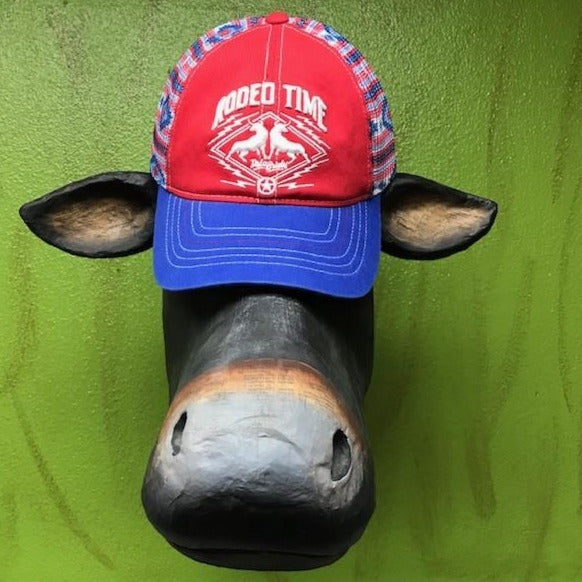 Dale Brisby, Men's "Rodeo Time" Cap Red & Blue
