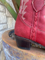 Women's Corral Red Zip Bootie