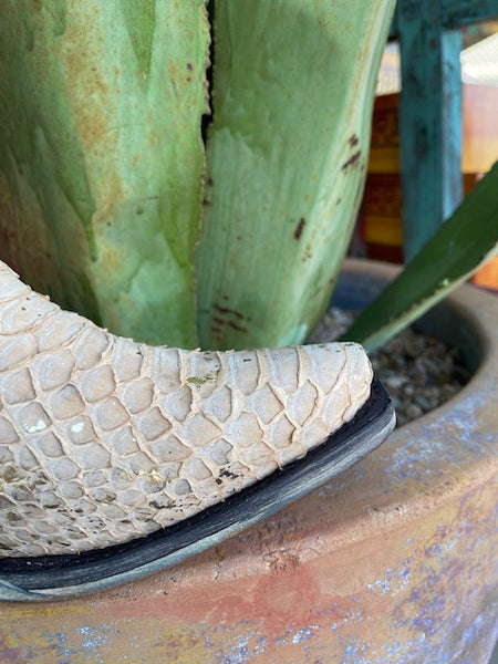 Women's Tan/Gold Snake Dress Boot - A4296 - Blair's Western Wear Marble Falls, TX