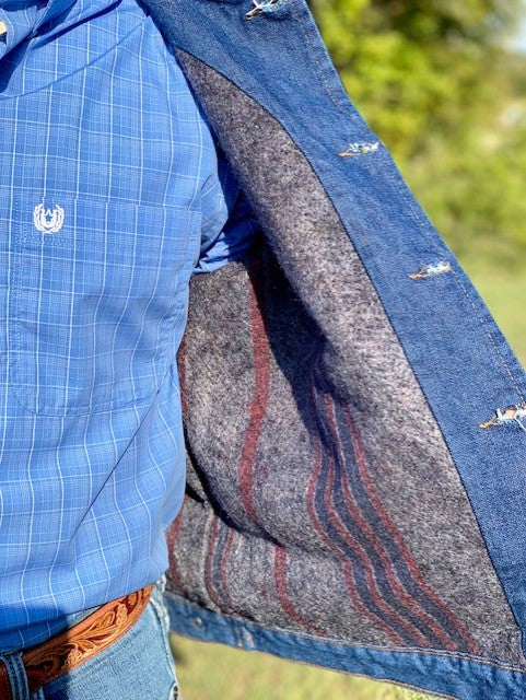 Men's Blanket-Lined Denim Jacket