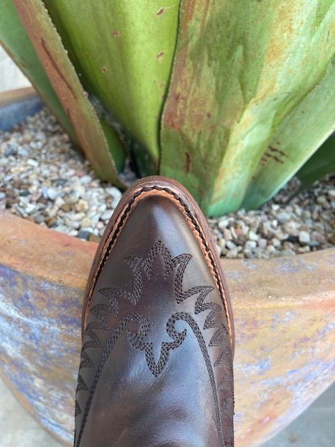 Women's Tall Chocolate Brown Dress Boot - E1570 - Blair's Western Wear Marble Falls, TX