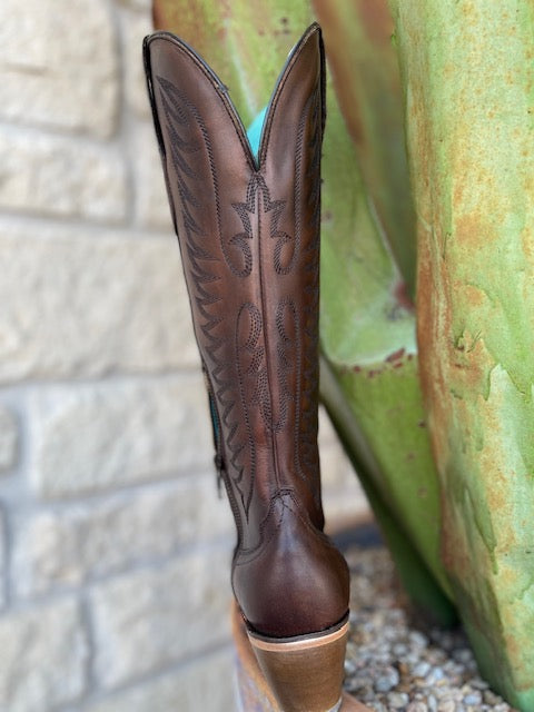 Women's Tall Chocolate Brown Dress Boot - E1570 - Blair's Western Wear Marble Falls, TX