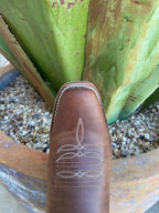 Women's Tall Red/Brown Macie Bean Western Dress Boots - M7511 - Blair's Western Wear Marble Falls, TX