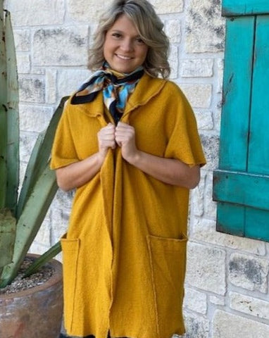 Ladies Golden Mustard Cardigan - Blair's Western Wear Marble Falls, Texas