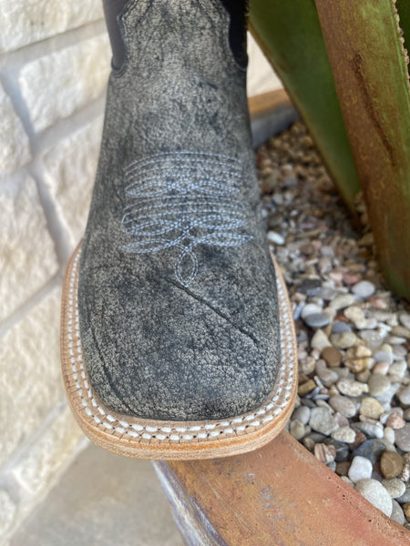 Men's Western R. Watson Cape Buffalo Boot in Plum/Charcoal - RW7100-2 - Blair's Western Wear Marble Falls, TX