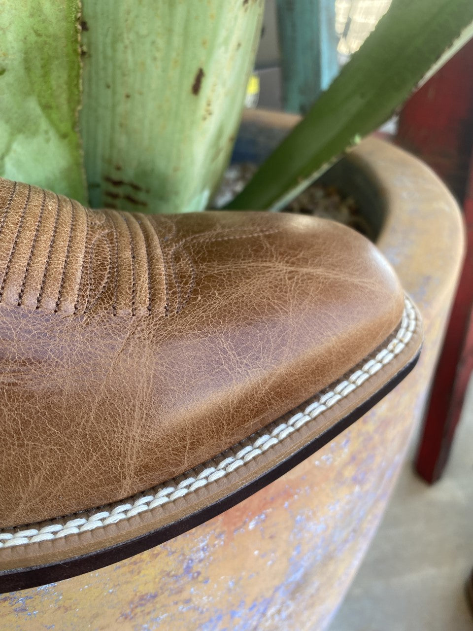 Men's Western Ariat Boot in Teal & Brown Full Grain Leather - 10034080 - Blair's Western Wear Marble Falls, TX