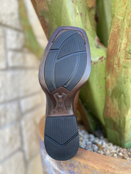 Men's Western Ariat Boot in Natural & Brown Full Grain Leather - 10040344 - Blair's Western Wear Marble Falls, TX