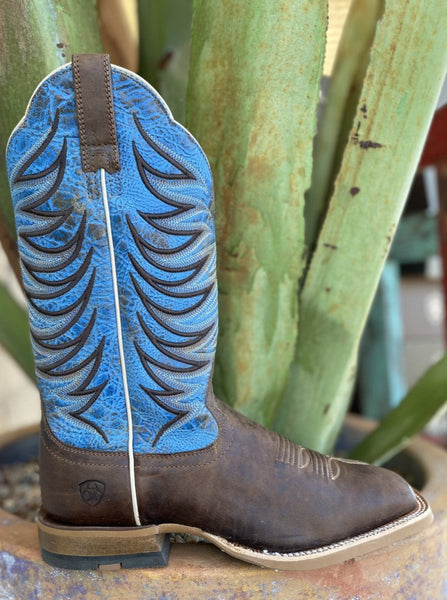 Men's Western Ariat Boot in Teal & Brown - 10035952 - Blair's Western Wear Marble Falls, TX