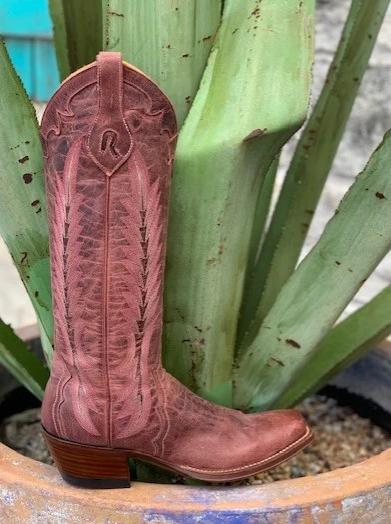 Ladies Handmade Pink Western Cowgirl Boot by Rod Patrick - 12440