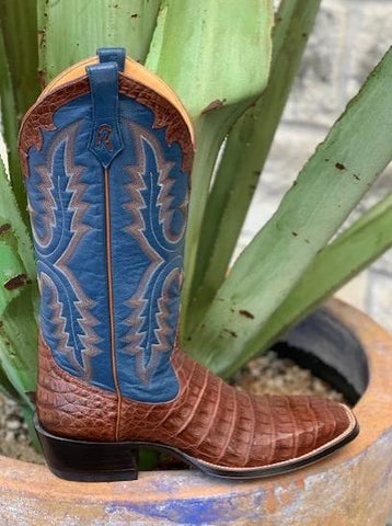 Ladies Western Handmade Cowgirl Boots in Caiman Alligator - 8568