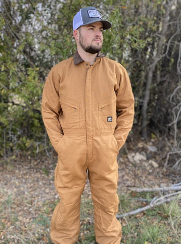 Men's Berne Coveralls in Tan - I417BD - Blair's Western Wear in Marble Falls, TX 