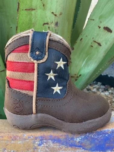 Cowboy Infant Baby Flag Boot - 91619020380