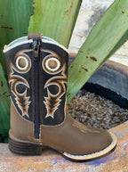 Infant Baby Cowboy Brown / Black Boot Ropers - 4419202