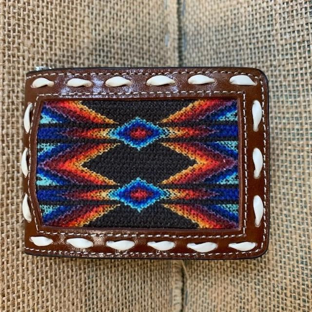 Western Men's Wallet Aztec Serape Bifold - Blair's Western Wear Marble Falls, TX