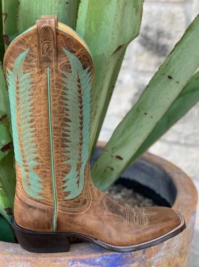 Handmade goat hide cowboy boots made by Rod Patrick - 11480