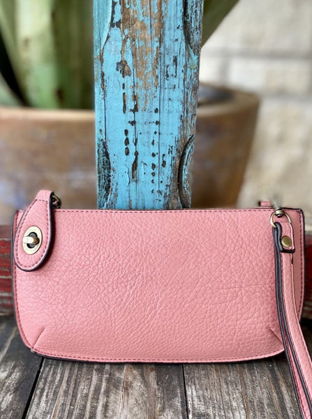 Ladies Crossbody or Handheld Purse Wallet in Bubble Gum Pink - L8000-138 - Blair's Western Wear Marble Falls, TX 