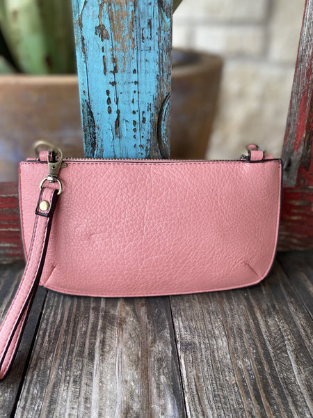 Ladies Crossbody or Handheld Purse Wallet in Bubble Gum Pink - L8000-138 - Blair's Western Wear Marble Falls, TX