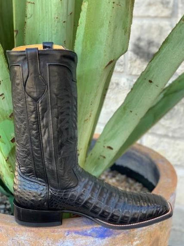 Handmade Exotic Caiman Alligator Cowboy Boots by Rod Patrick - 12341