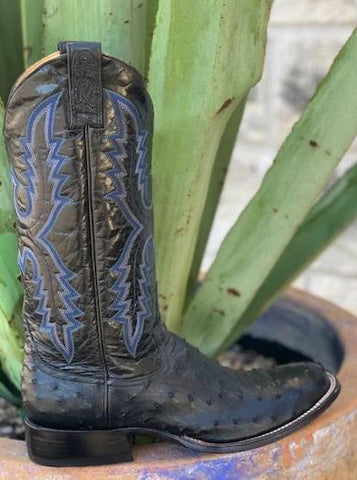 Men's Rod Patrick Handmade Full Quill Ostrich western boots - rpm109