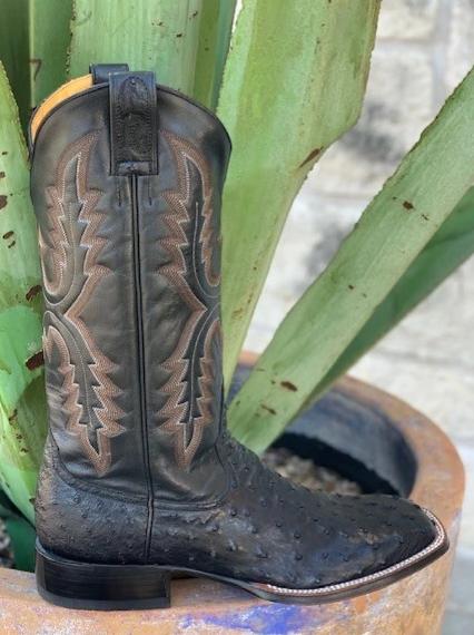 Men's Handmade Full Quill Ostrich Exotic western Rod Patrick boot - 8986