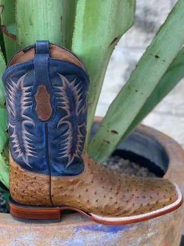 Full Quill Ostrich Cowboy Boots by Tony Lama - E1081